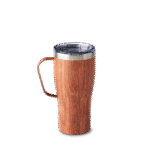 20oz Stainless Steel Travel Mug - Wood - Image 2