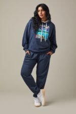 Canada Unisex French Terry Hoodie - Navy Marl - Image 5