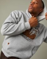 Tims Unisex Hoodie - Grey Marl - Image 2